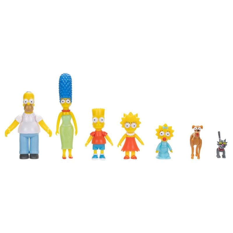 The Simpsons Family Pack - 7 figurer, 6 cm samlaruppsättning