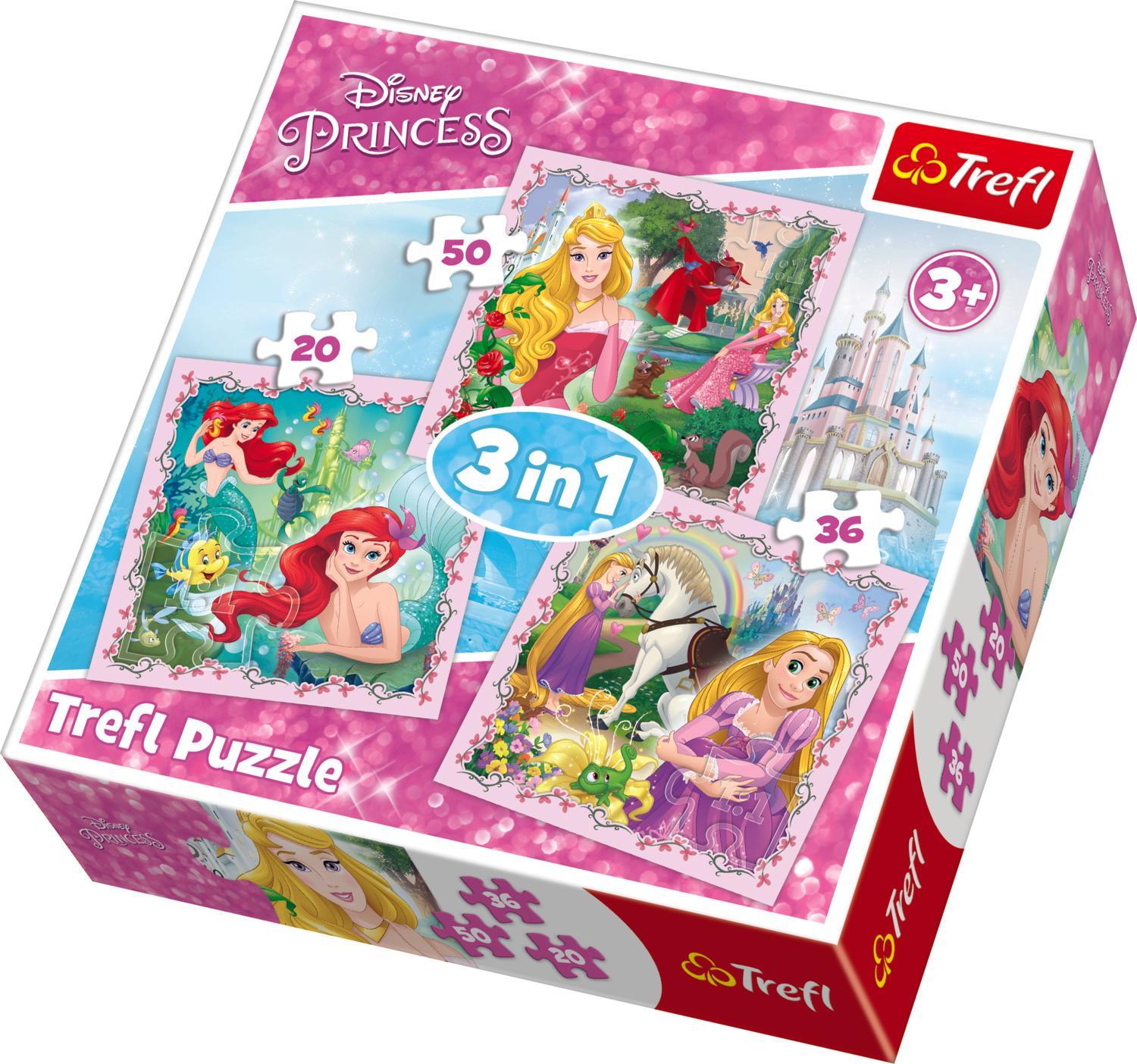 Trefl Disney Princess Pussel 3 i 1 set