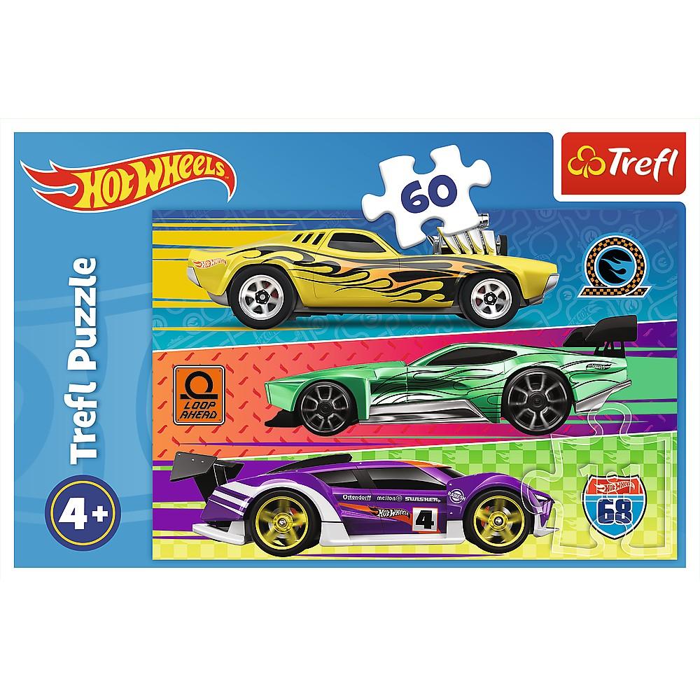 Trefl Hot Wheels Puslespil, 60 stk