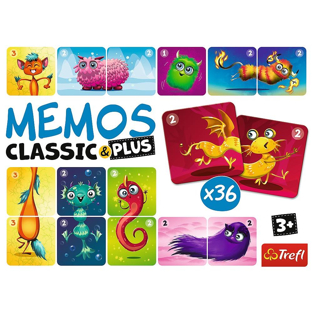 Trefl Memo Classic Plus Söta monster