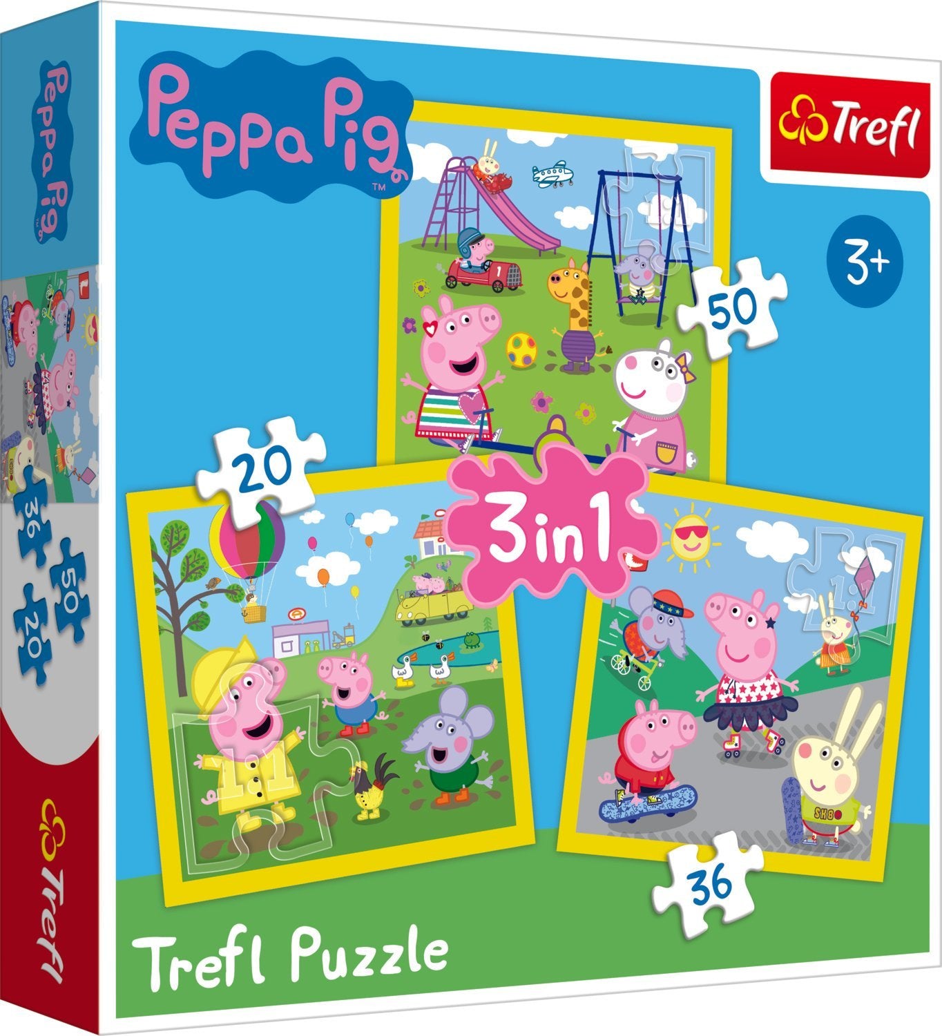 Trefl Peppa Pig Pussel 3 i 1 set