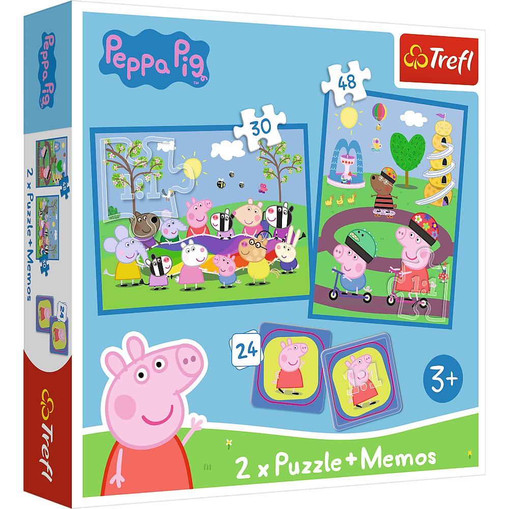 Trefl Peppa Pig Puslespillsett Med Memo-kort