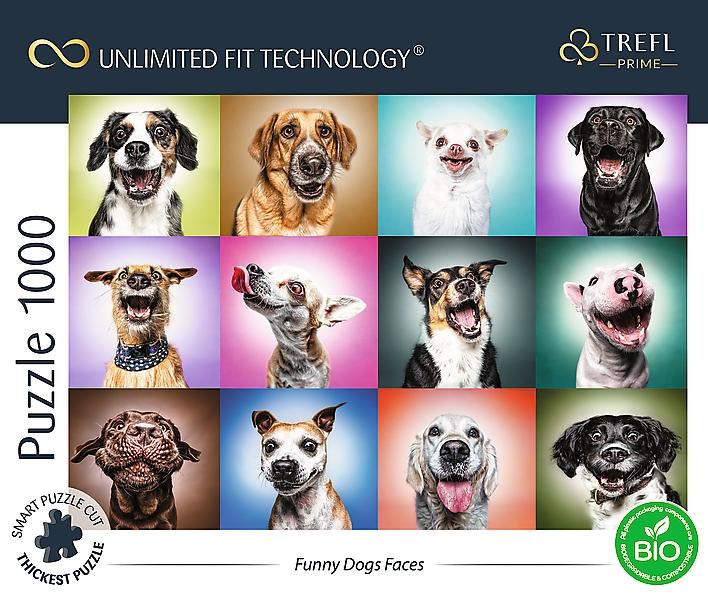 Trefl Prime Puzzle Funny Dogs Faces, 1000 st