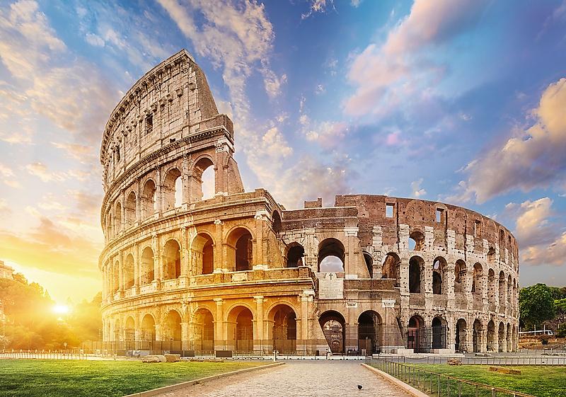 Trefl Prime Puzzle Romantic Sunset Colloseum, 1000 biter