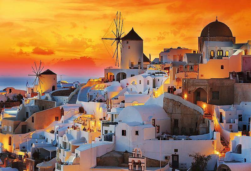 Trefl Prime Puzzle Romantic Sunset Santorini, 1500 st