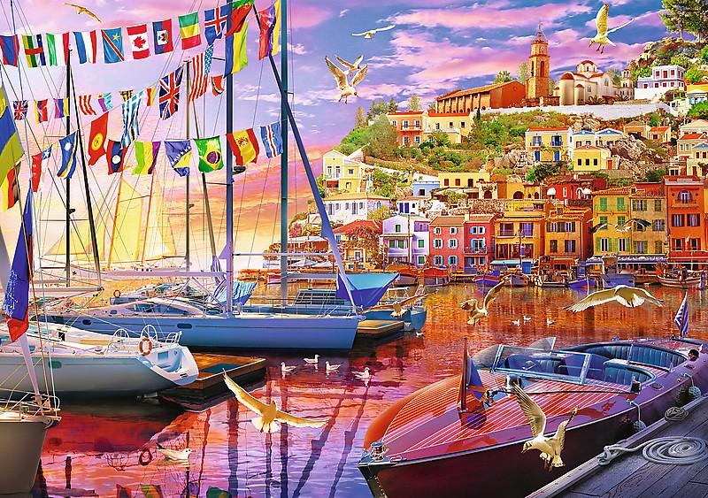 Trefl Prime Puzzle Vacaytime Sailboats, 1000 stk