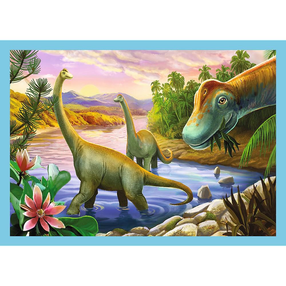 Trefl Puzzle Dinosaurs 4 i 1 set 12 15 20 24 st