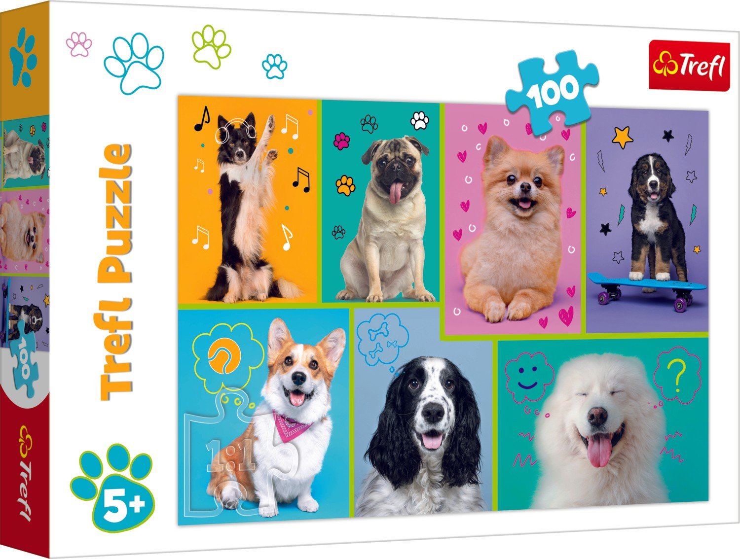 Trefl Puzzle In The Dogs World 100 st