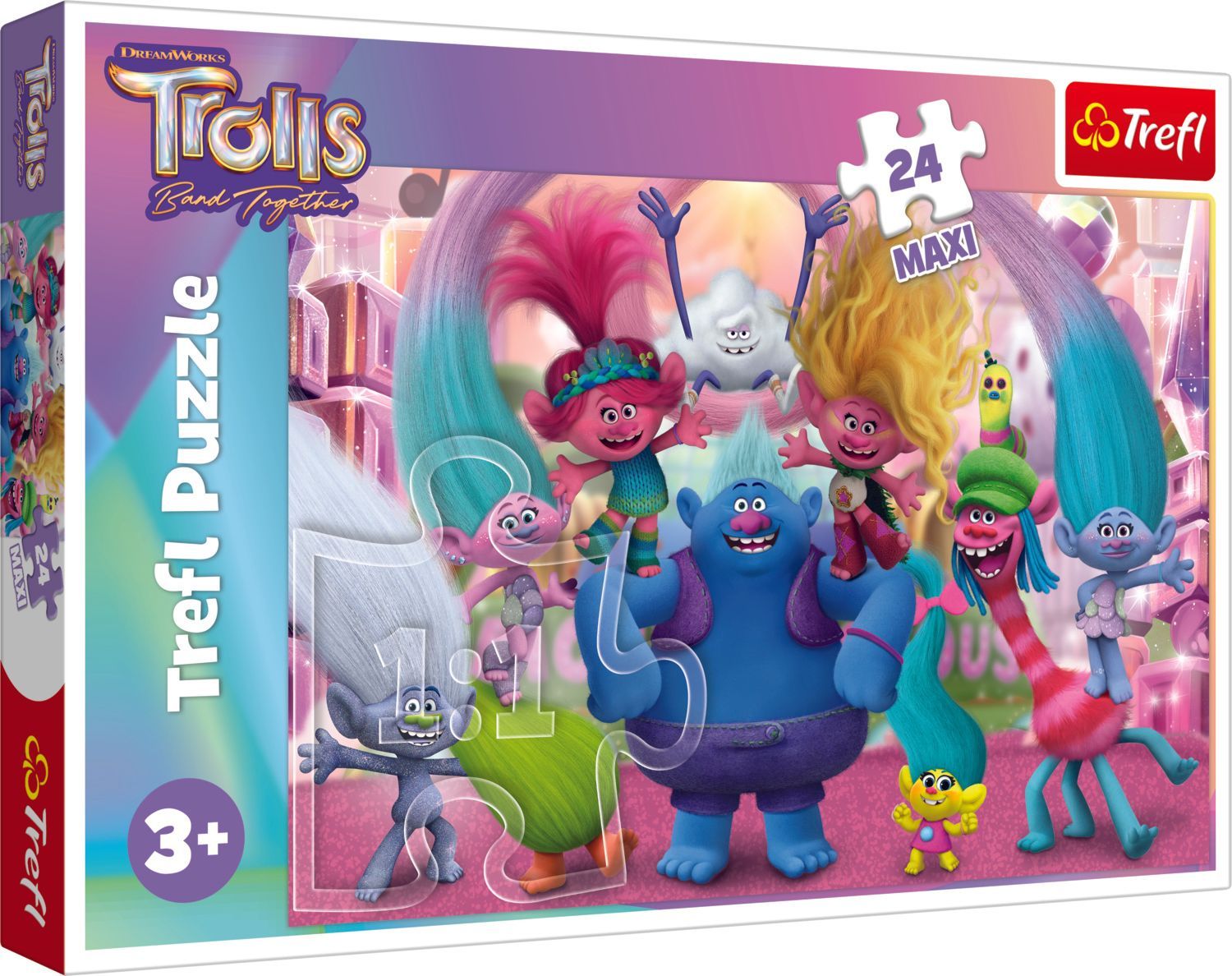 Trefl Trolls Maxi Pussel, 24 st