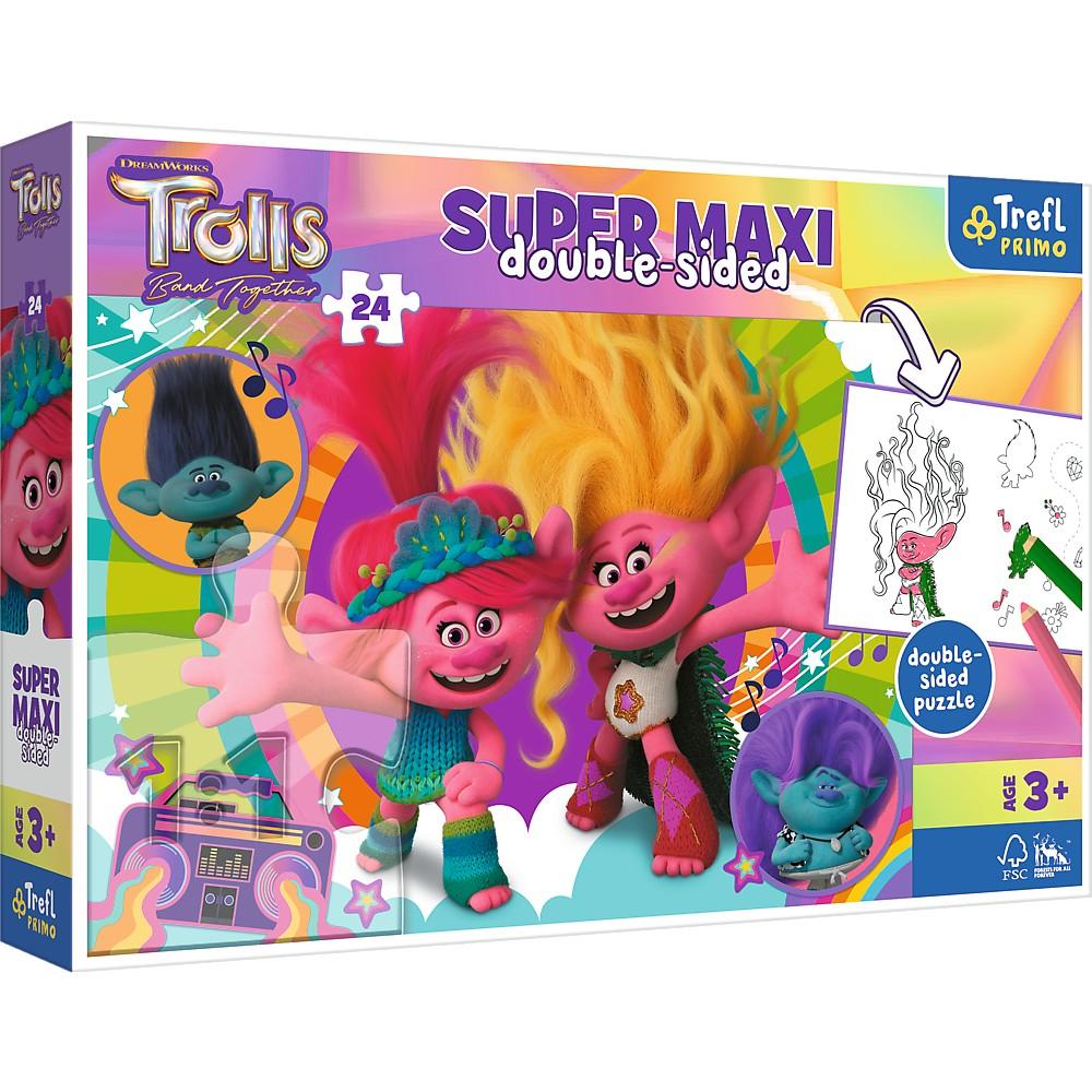 Trefl Trolls Super Maxi Puzzle, 24 stk