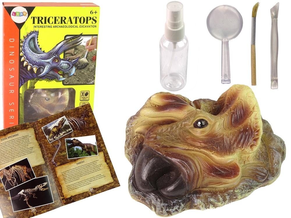 Triceratops Fossil Excavation Kit: Rolig arkeologi för barn