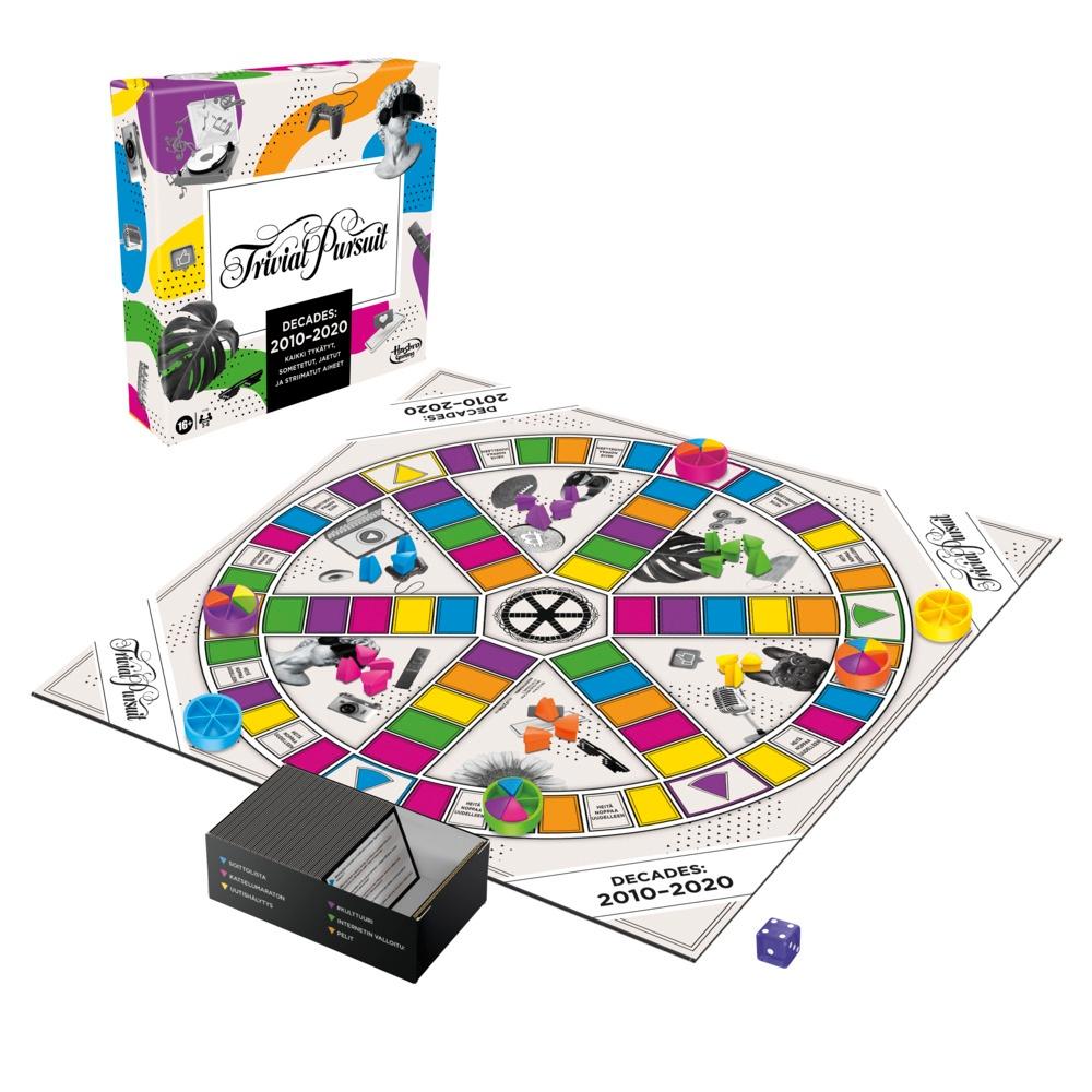 Trivial Pursuit brettspill tiår 2010 til 2020 (på finsk)