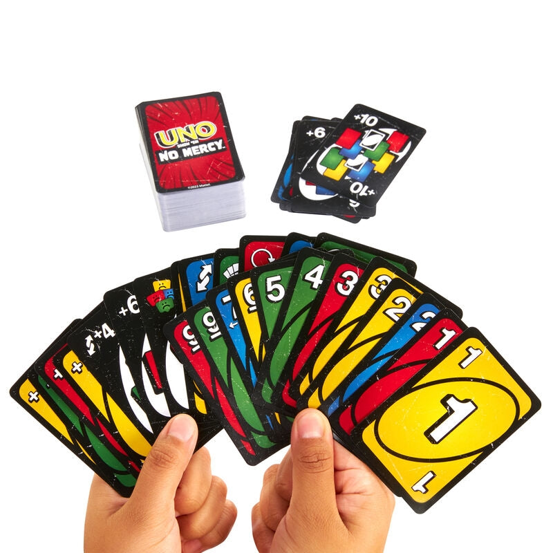 UNO No Mercy Card Game - Klassiskt familjekul för 2-10 spelare
