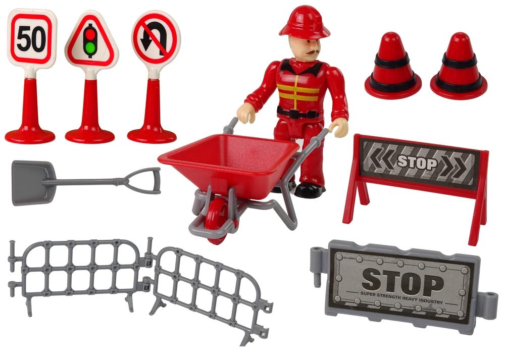 Ultimate Fire Brigade Set: Crane, Road Signs & Firefighter Fun