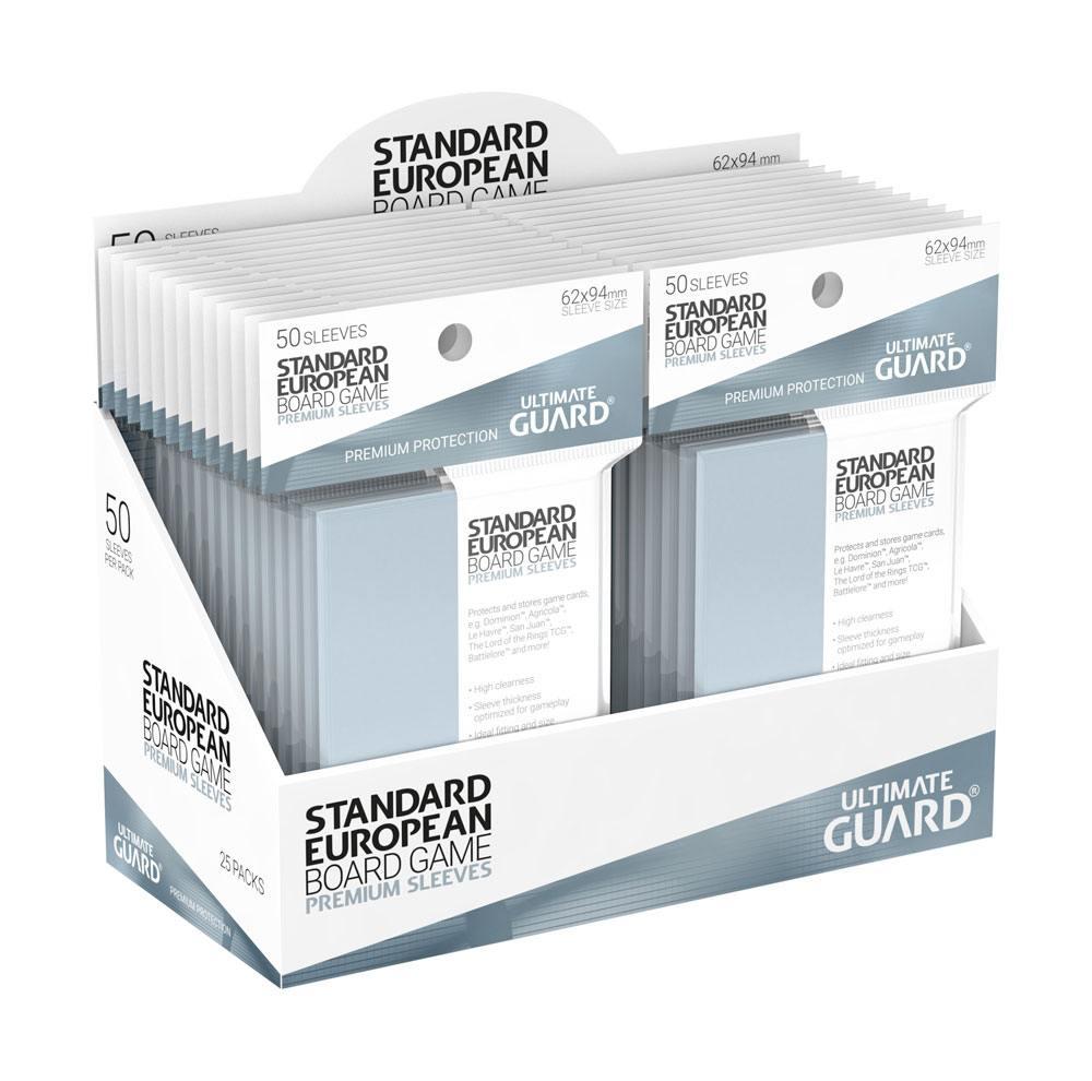 Ultimate Guard Premium Soft Sleeves för brädspelskort Standard European (50)