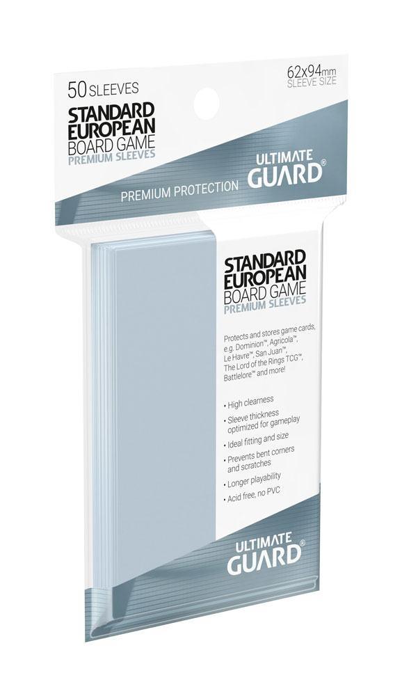 Ultimate Guard Premium Soft Sleeves för brädspelskort Standard European (50)