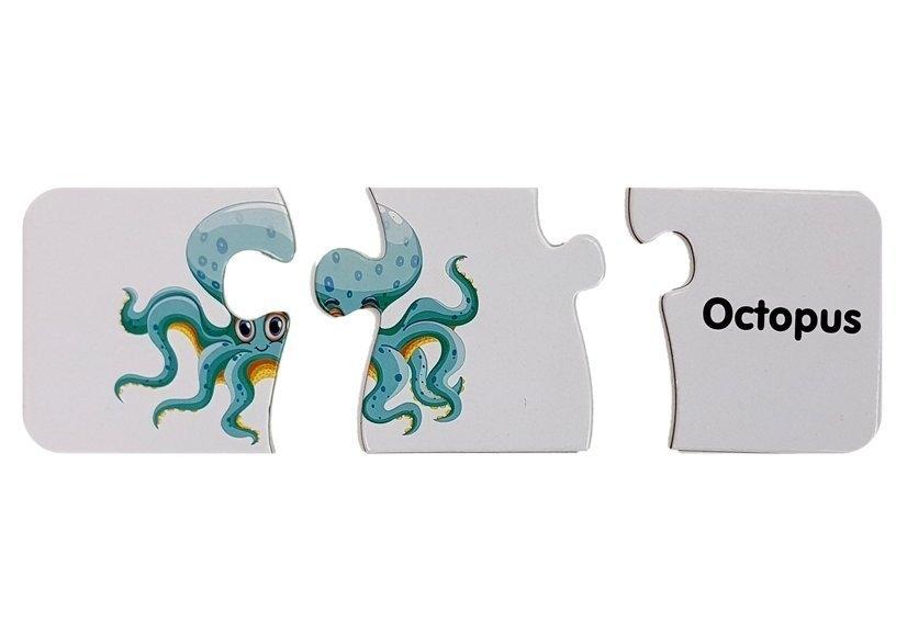 Utforska Ocean Life: 10-Connection Educational Puzzle for Kids