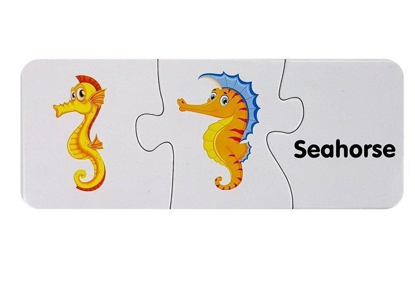 Utforska Ocean Life: 10-Connection Educational Puzzle for Kids