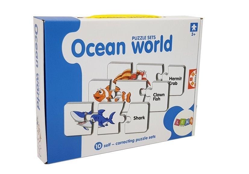 Utforska Ocean Life: 10-Connection Educational Puzzle for Kids