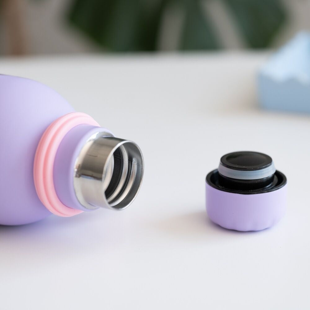 Vattenflaska i rostfritt stål 500 ml, hållbar och läcksäker