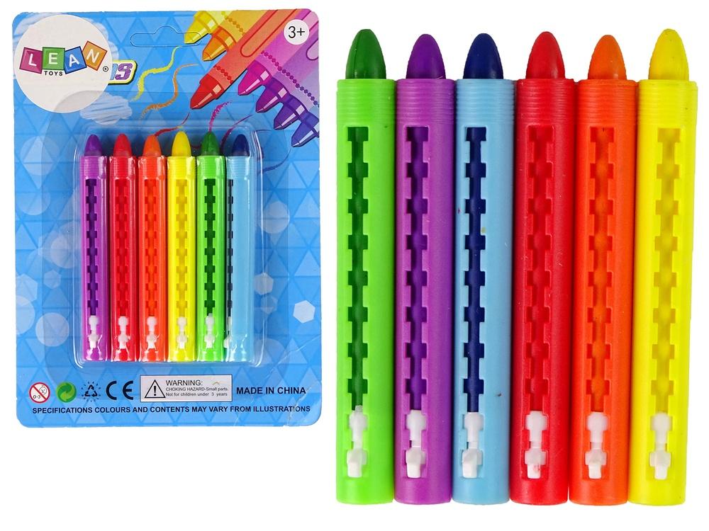 Vivid Pastell Crayon Set 6 st - Mjuka, lätta att blanda färger