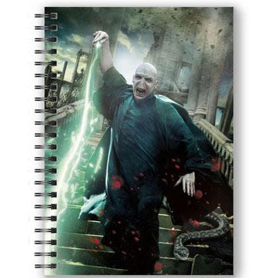 Voldemort A5 3D-anteckningsbok för Harry Potter-fans