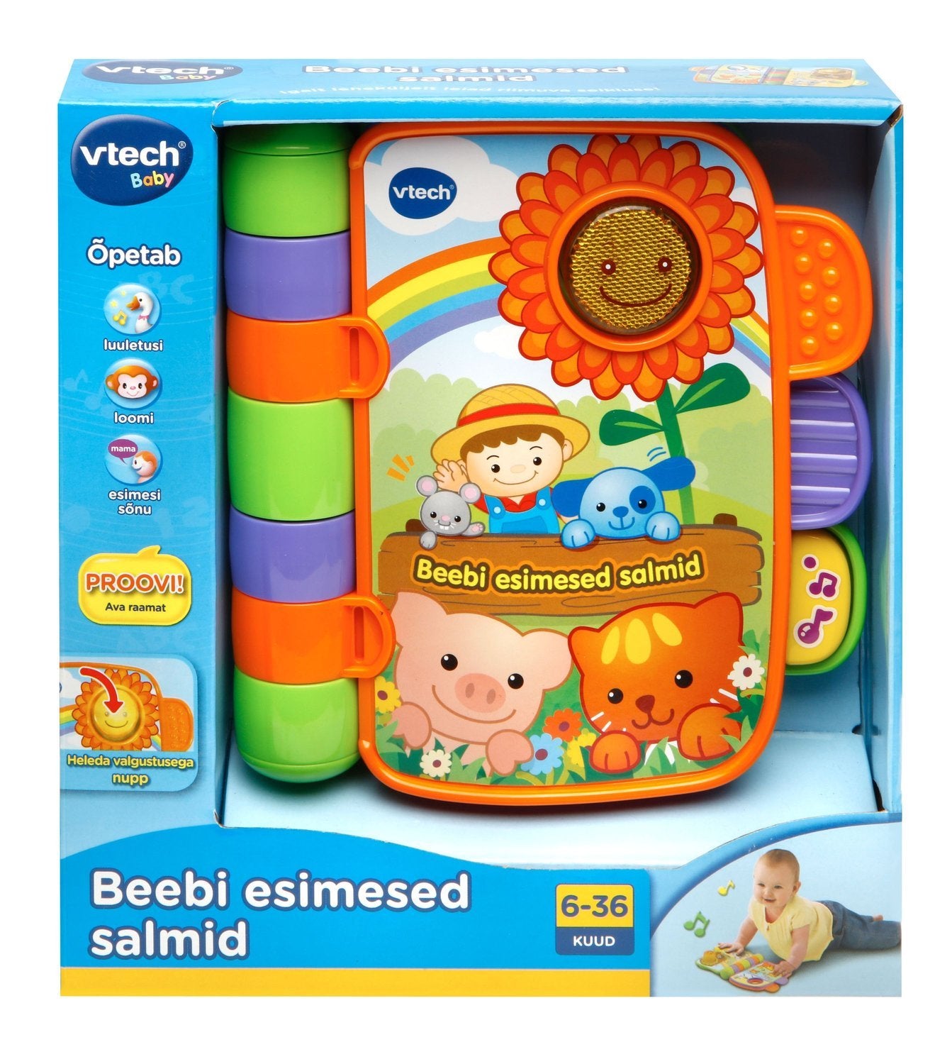 Vtech Interactive Toy Babys første historierim (på estisk språk.)