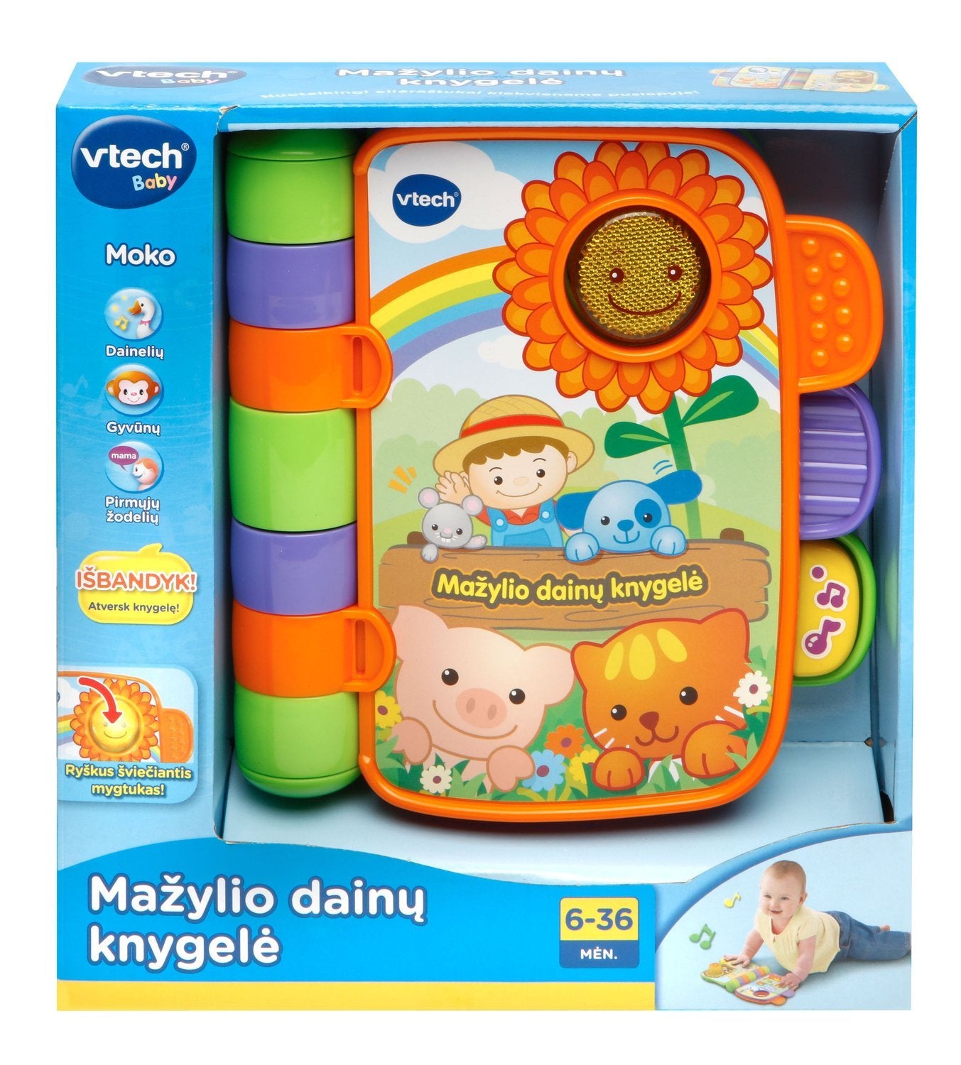 Vtech Interactive Toy Babys första sagorim (på litauiska språk.)