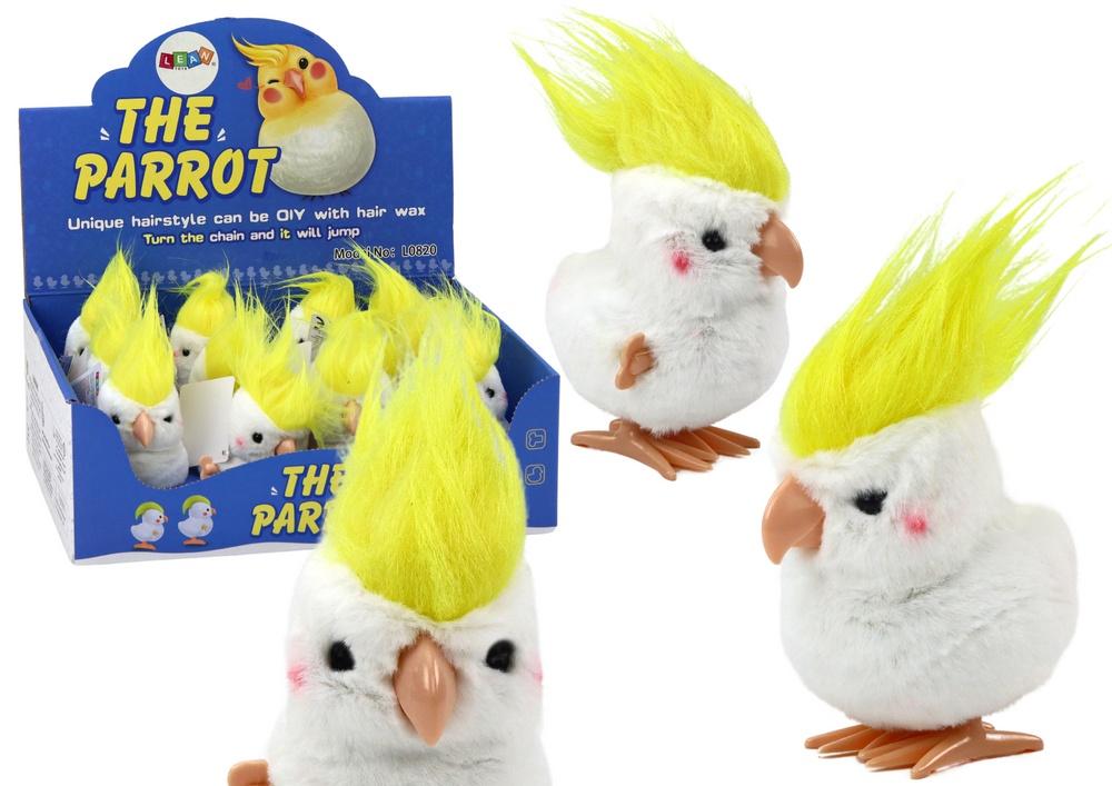 Wind Up White Parrot Plush: Morsom, dekorativ og leken