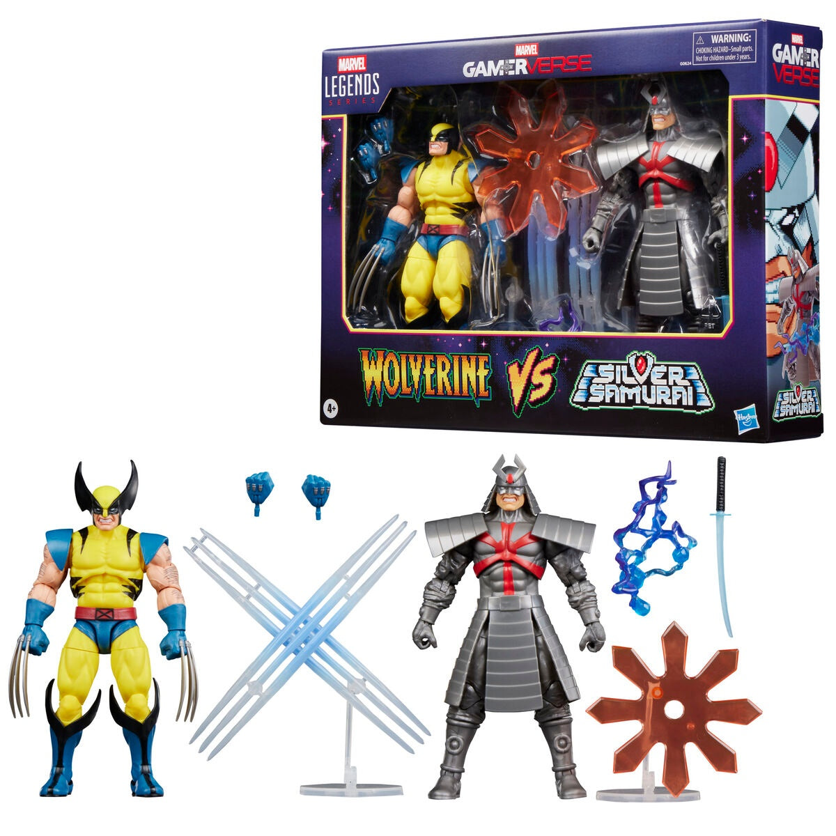 Wolverine & Silver Samurai Actionfigurer Set, 15 cm hög