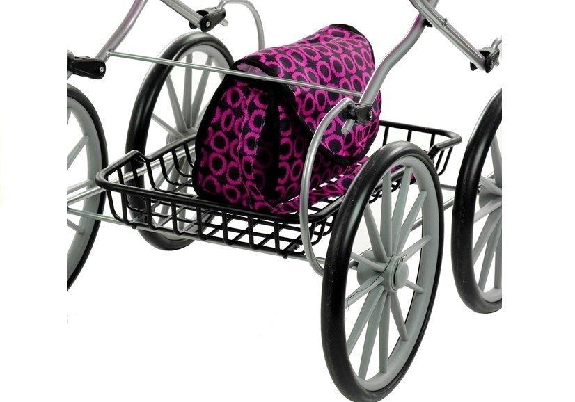 XL Rosa Retro Dolls Buggy Alice: Justerbar, snygg och rolig!